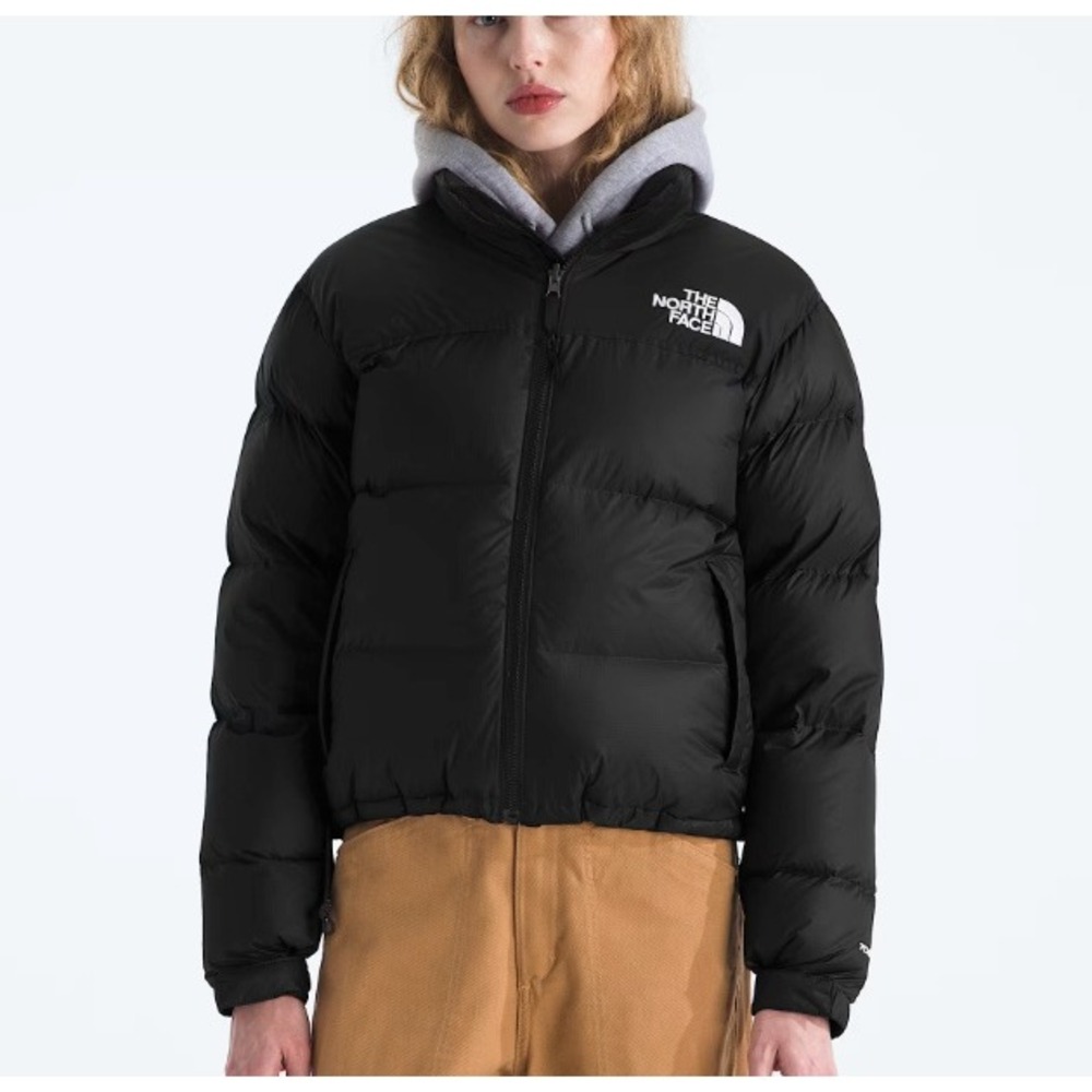 $380 North Face 1996 Retro Nuptse Jacket Womens Medium Black 700 Fill Puffer